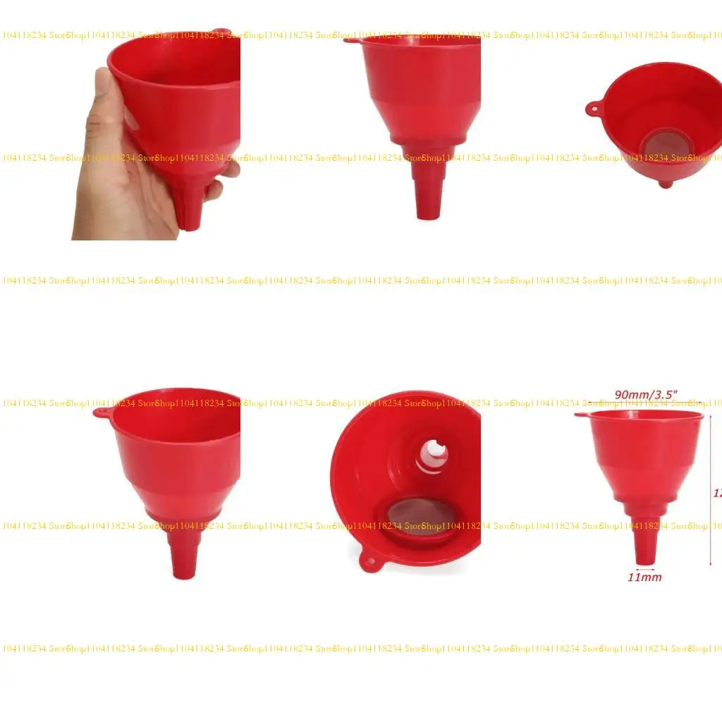 

P9FB 90mm Plastic Filling Oil Funnel for Chainsaw Lawn Mower Brushcutter Grass Cutter