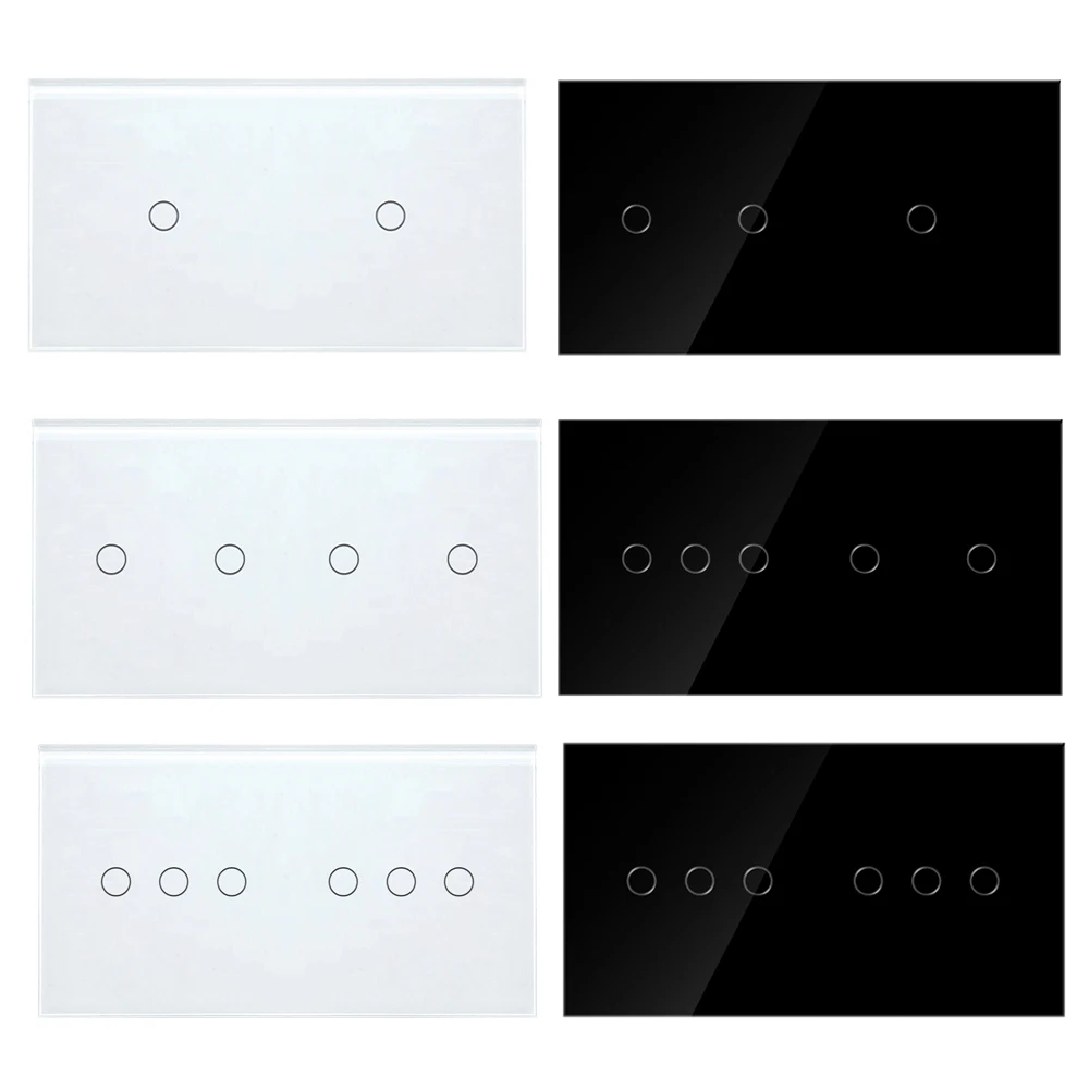 1gang 2gang 3gang 4gang 5gang 6gang 1way Touch Switch Wall Switch With Led Indicator Sensor Eu Standard 220V No Wifi No RF433