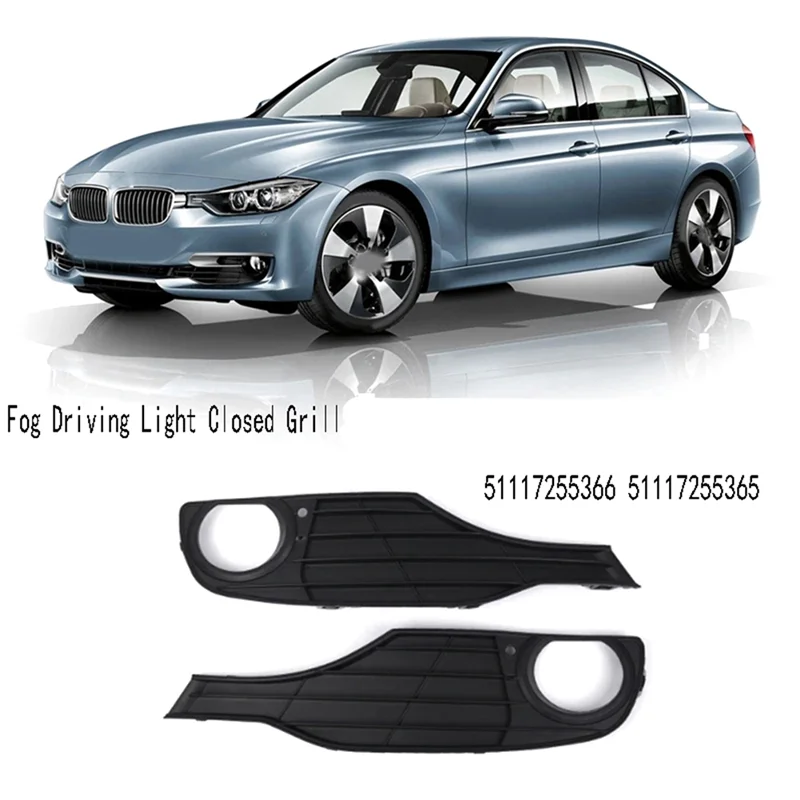 Fog Light Trim For BMW 320I 3 Series F30 F31 2012-2015 Fog Driving Light Closed Grill