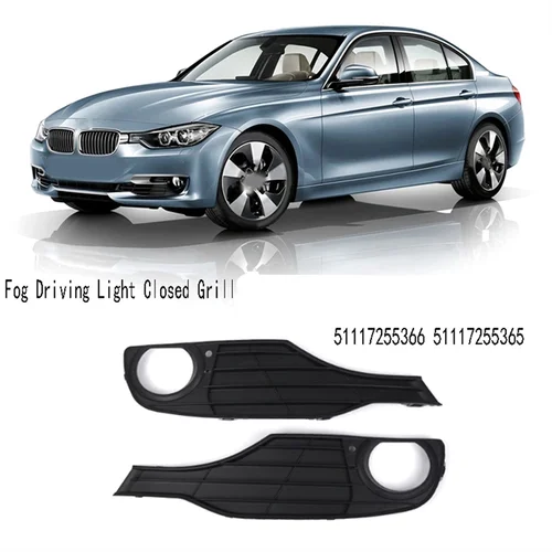 Imagen 2 del producto Embellecedor de luz antiniebla para BMW 320I 3 Series F30 F31 2012-2015 luz antiniebla parrilla cerrada