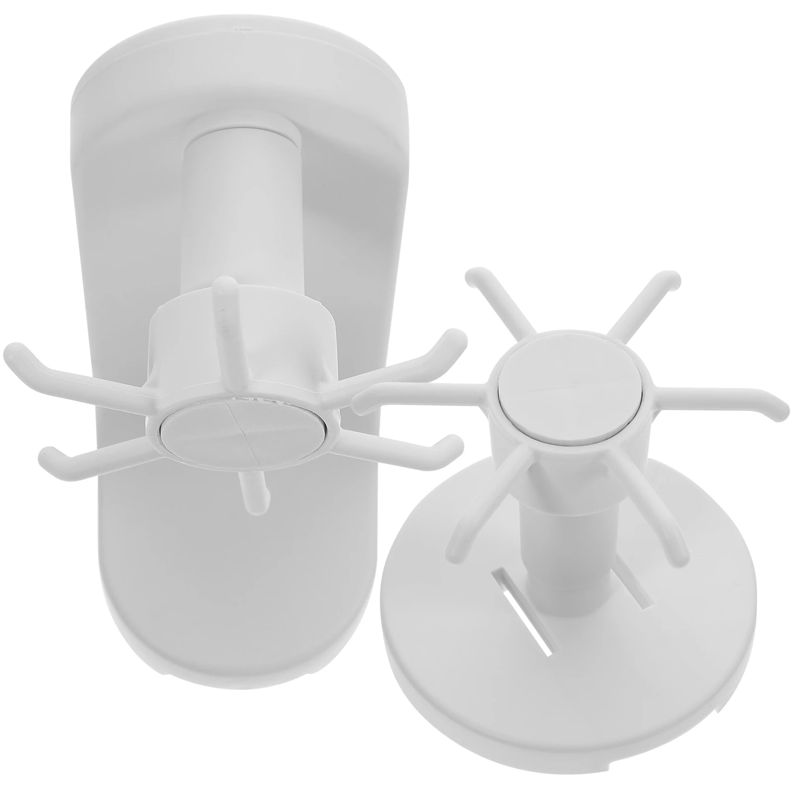 

2Pcs Wall Kitchen Hooks ABS Material Under Cabinet Spoon Fork ganizer Storage Cabinet Hook Space Saving Mountable