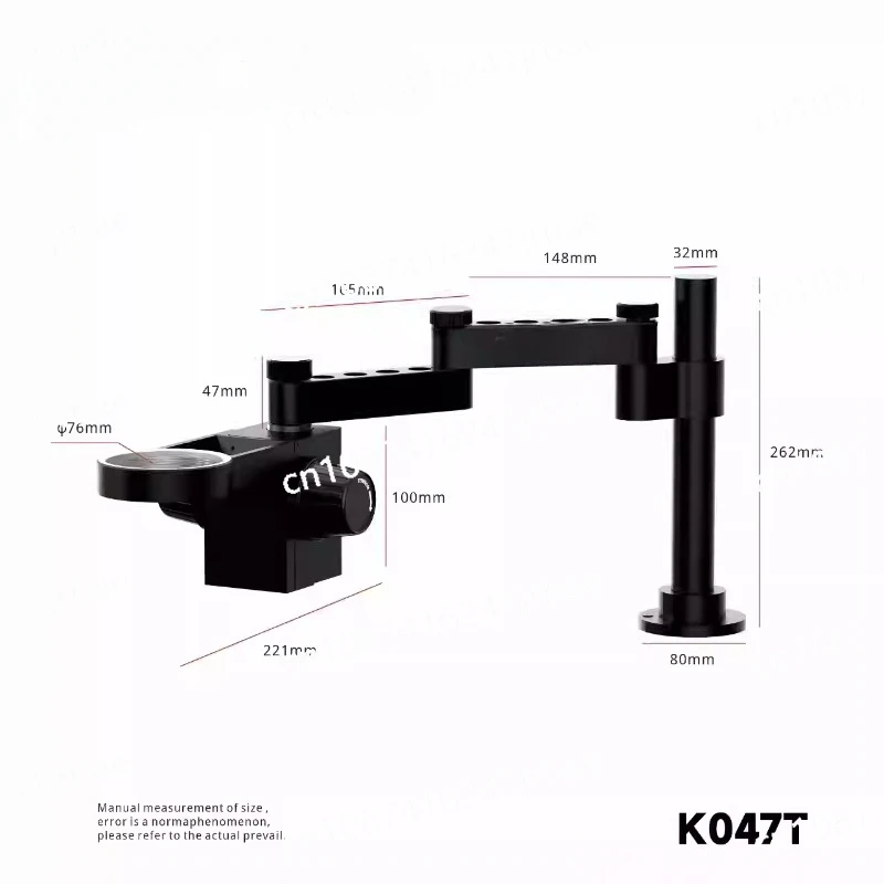 K047T Microscope Swing Arm Metal Universal Telescopic Folding 360° Single Arm Fixed Lifting Maintenance Inspection