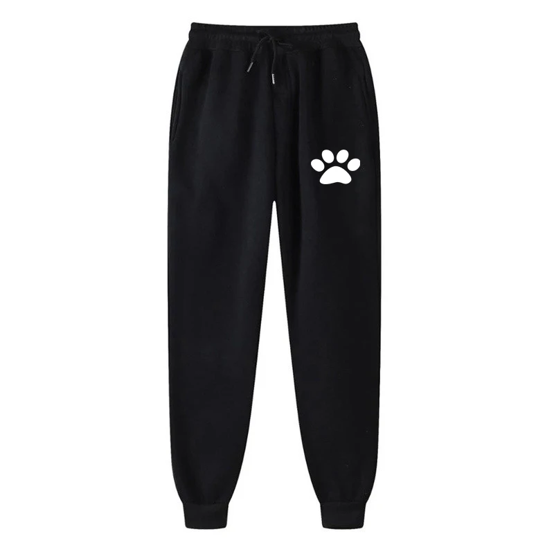 

Autumn And Winter Fleece Men's Clothing Trousers Letter Print Fashion Drawstring Casual Pants Sweatpants Jogging Sports Pants