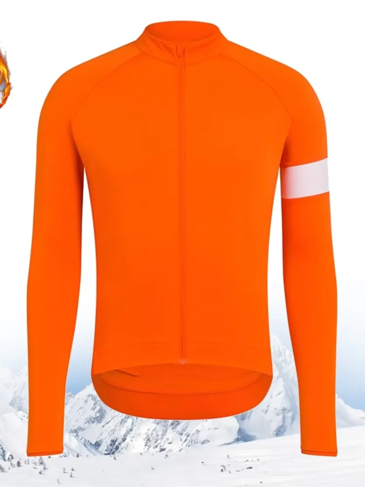 AliExpress Winter Long Sleeves Cycling Jersey Winter Thermal Fleece Cycling Clothing Man's Bike Jersey MTB Road