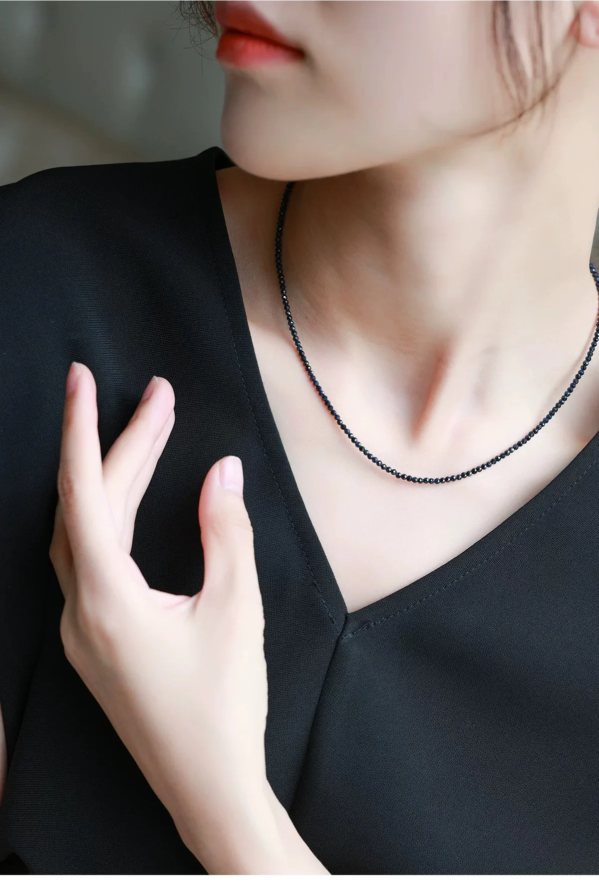 Fine Jewelry 18K Gold Natural Spinel Necklace AU750 New Original Design Party Gift For Women x671