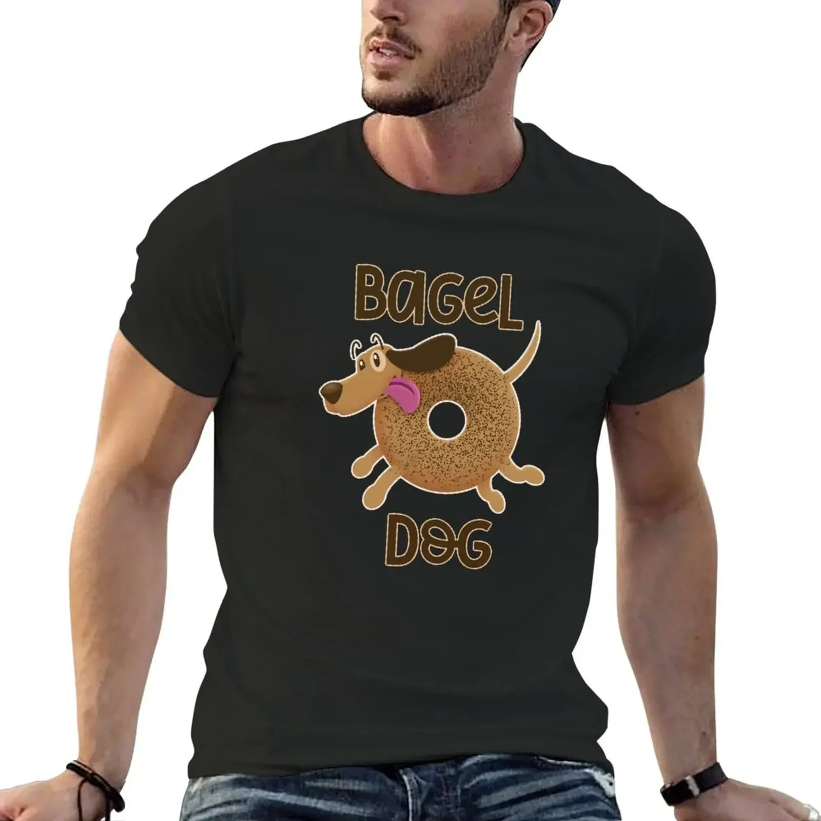 Bagel Dog T-Shirt cotton graphic tees plus size clothes graphic t shirts oversized t shirt men