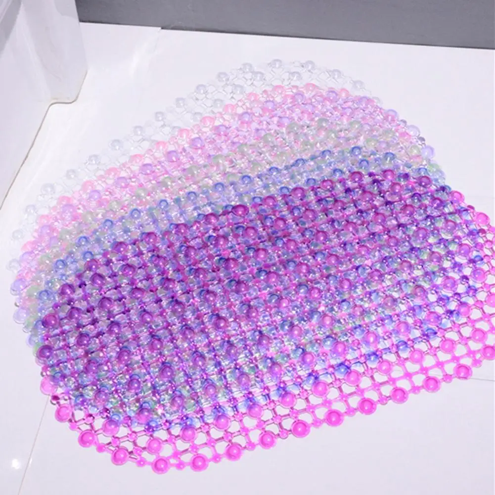 Durable Bath Mat Shockproof PVC Floor Mat Convenient Use Bath Mat for Door Bathtub Mat
