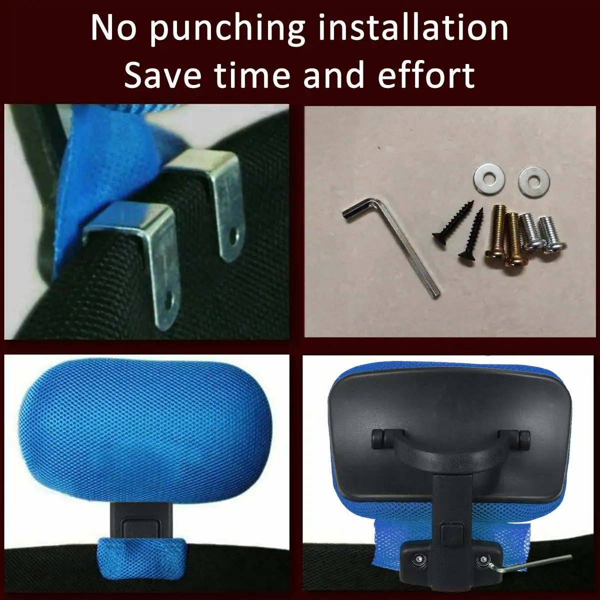 Comfortable Computer Chair Office Headrest with Adjustable Lifting Neck Protection Pillow Headrest Chair Office Accessories