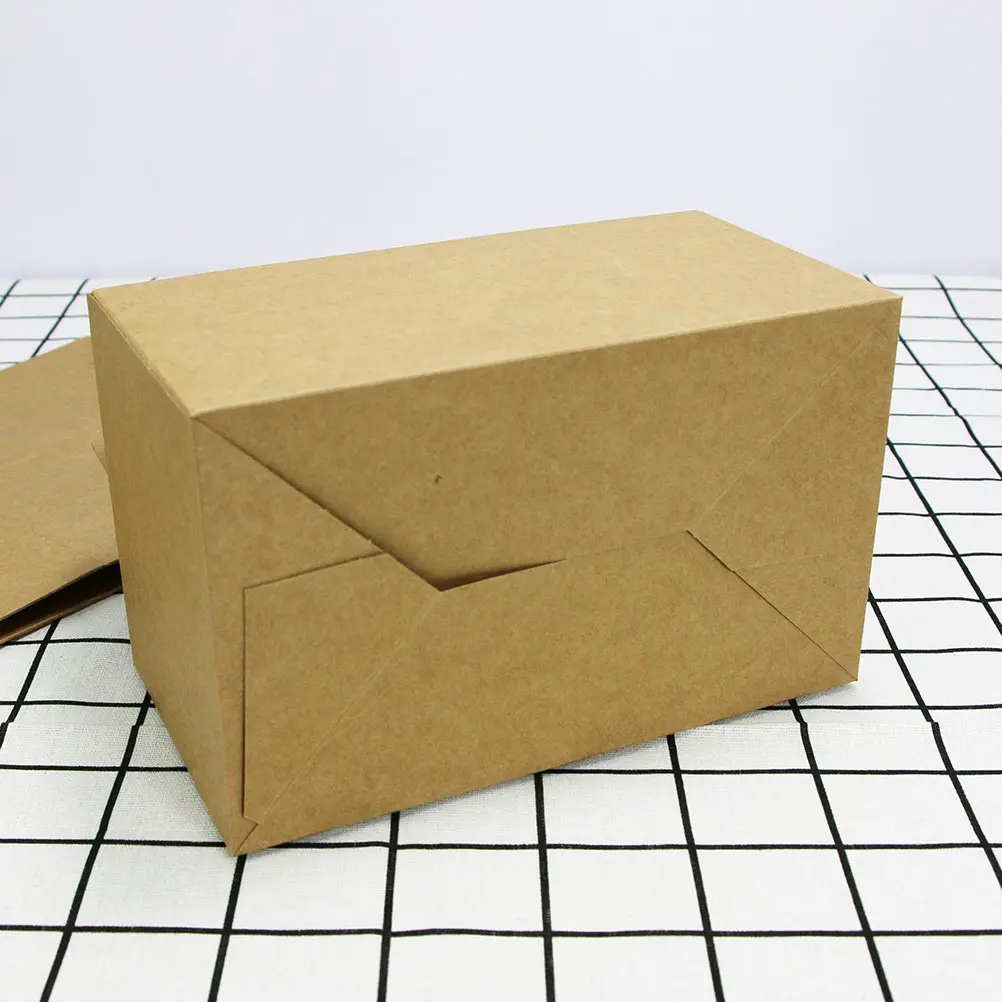 25pcs Simple Burger Fried Chicken Packing Boxes Picnic Food Containers Storage Box Party Decoration Accessories Kids Gift Holder