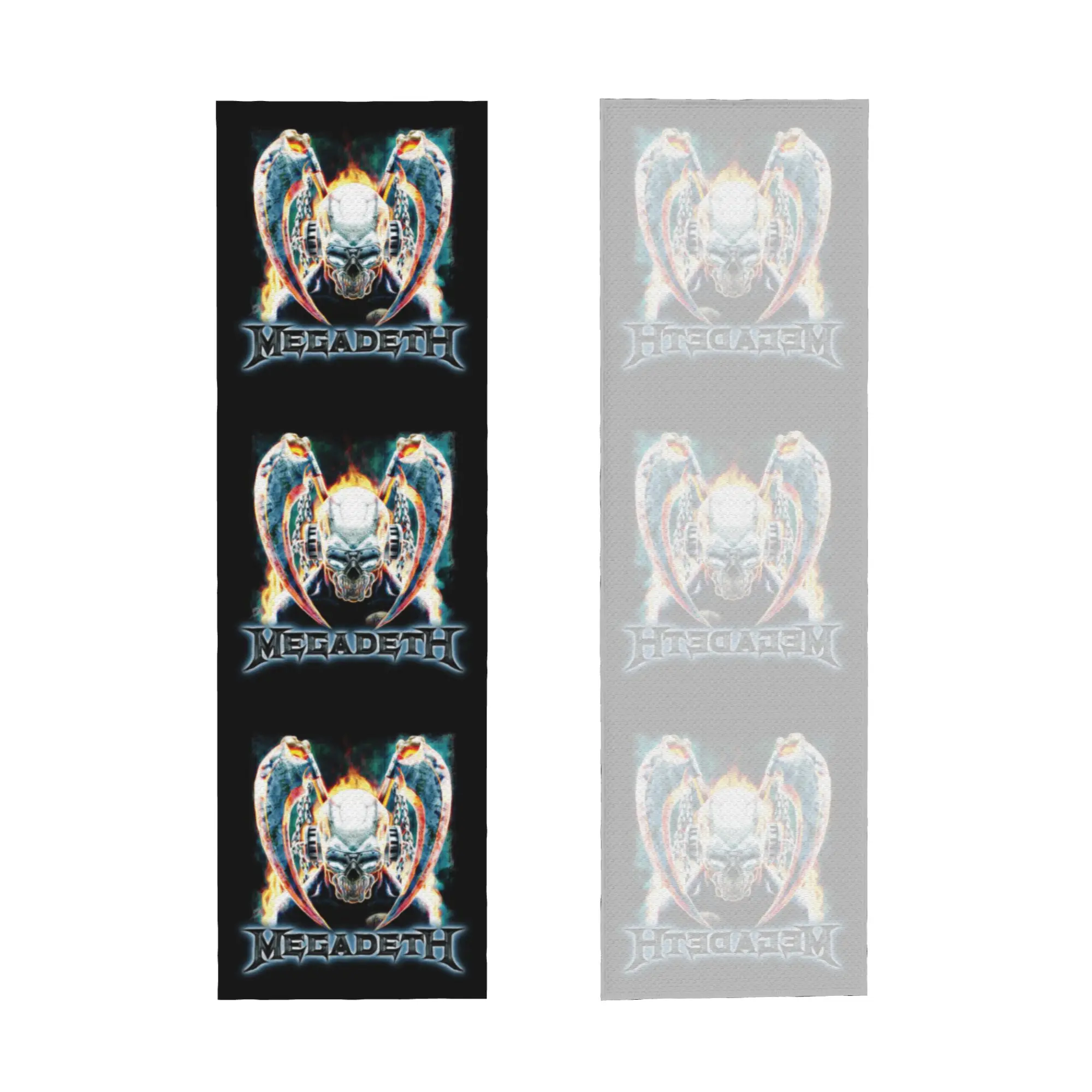 Skull Megadeths Heavy Metal Band Cold Exercise Towel Quick Dry Face Towel  Yoga Towels