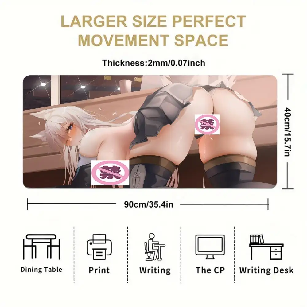 

Сексуальный коврик для мыши в стиле аниме Розовый коврик для мыши для девочек Большая грудь Коврик для мыши в стиле аниме Хип-компьютерный большой игровой ковер Симпатичный настольный коврик Красивый