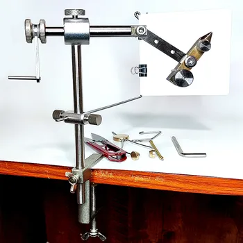 1pc 360 학위 회전식 플라이 타이 도구, 플라이 미끼 만들기 도구, 송어 연어 낚시 미끼를 만들기위한 플라이 타이 바이스