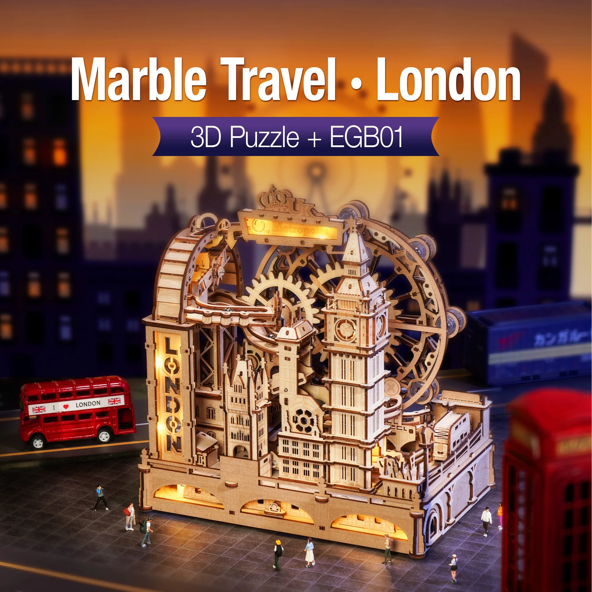 ROKR Wooden 3D Puzzle Marble T - огляд і ціна Home Decor London
