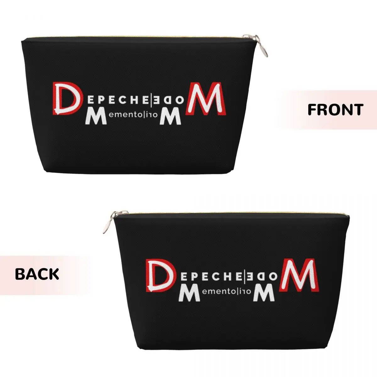 Custom Electronic Rock Depeche Cool Mode Travel Cosmetic Bag for Women Toiletry Makeup Organizer Lady Beauty Storage Dopp Kit