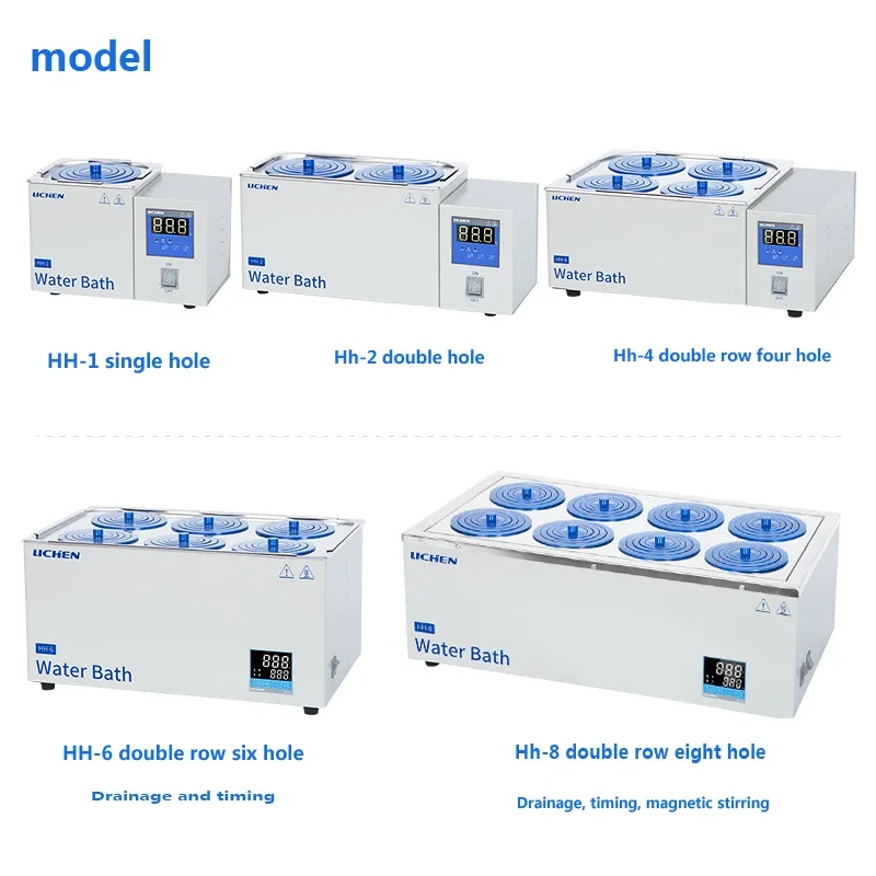 Electric Heating Digital Display Constant Temperature Water Bath Pot Single /Double 4/6/8 hole laboratory water bath tank