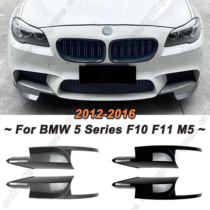 

Car Front Lower Bumper Lip Spoiler For BMW 5 Series F10 F11 M5 2012-2016 Reduce Wind Resistance Bumper Corner Splitter Trim Kits