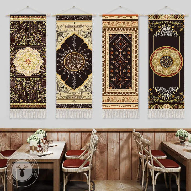 Vintage Persian Mandala Tapestry Wall Hanging - Boho Wall Decor for Living Room and Bedroom, Ethnic Aesthetic Room Decoration