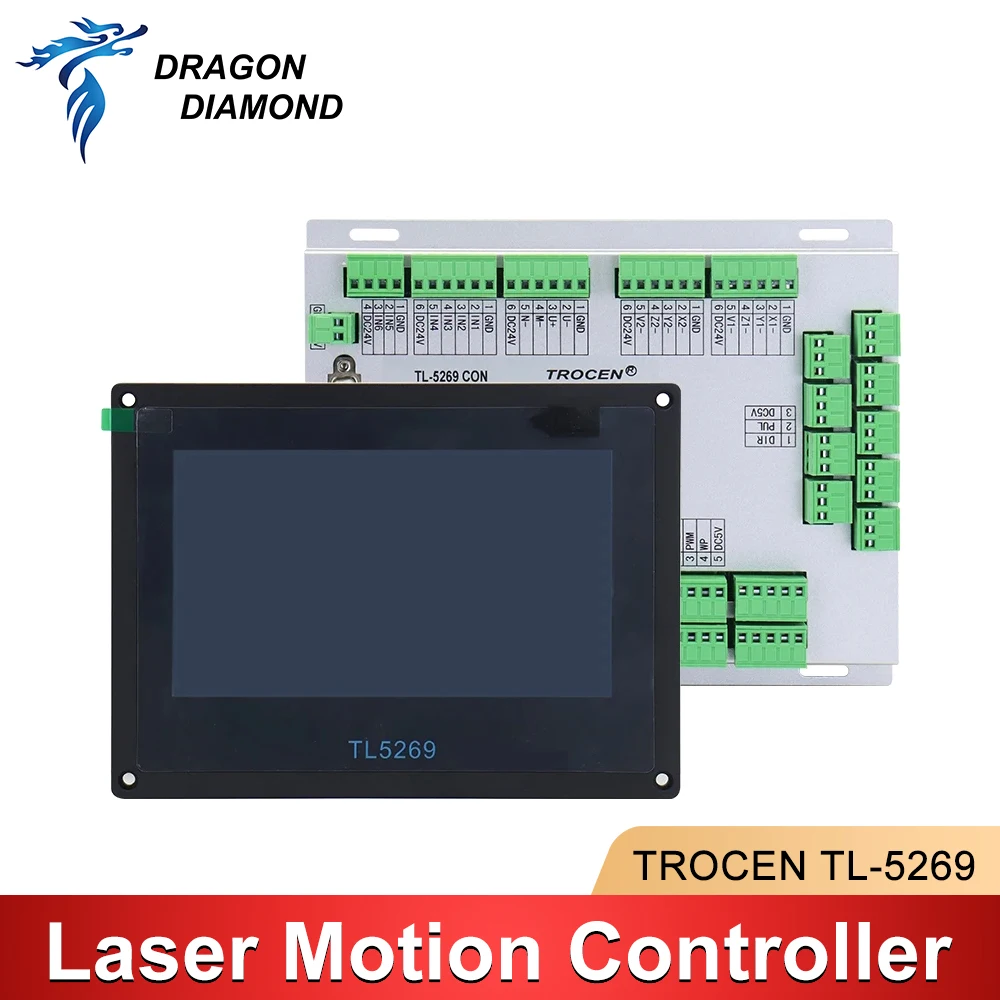 Trocen TL-5269 Co2 Laser Motion Controller System 9 Axis 6 Heads for Co2 Laser Engraving Machine