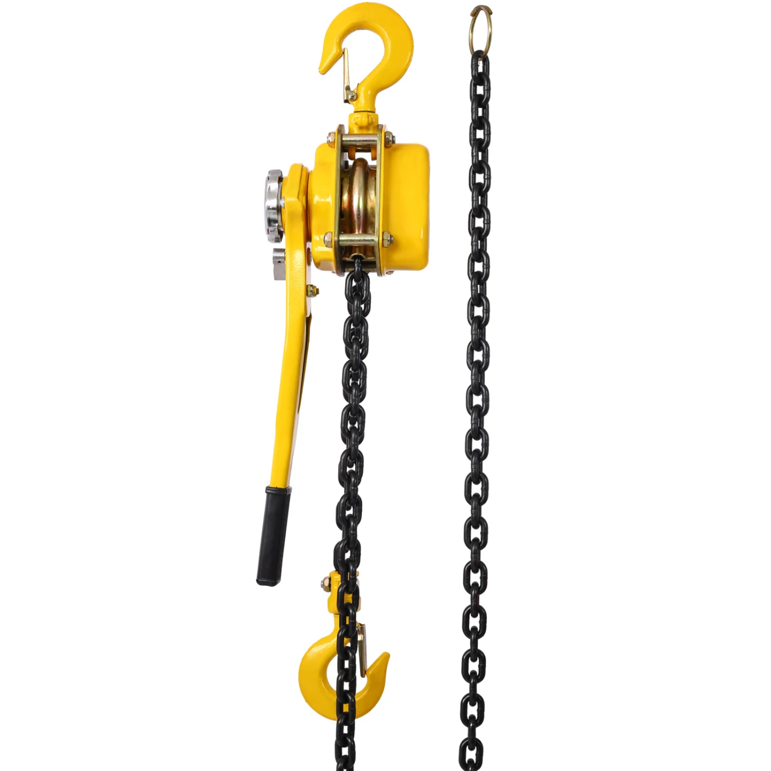 Rantai tuas Hoist 1 1/2 Ton 3300lbs kapasitas rantai 10 kaki datang bersama dengan kait tugas berat Tuas Ratchet blok rantai Hoist Lift P