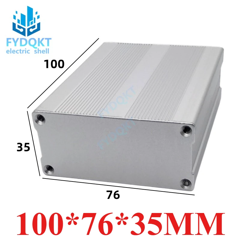 

Aluminum alloy aluminum profile box split battery circuit board shell 100x76x35mm