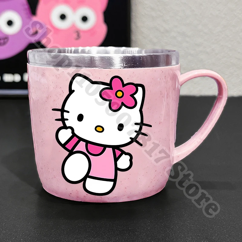 Children Stainless Steel Water Cup Hello Kitty Cold Drink Juice Container for Girl Kids Cartoon Cute Mug Milk Tea Cups Gift 2026 view 3