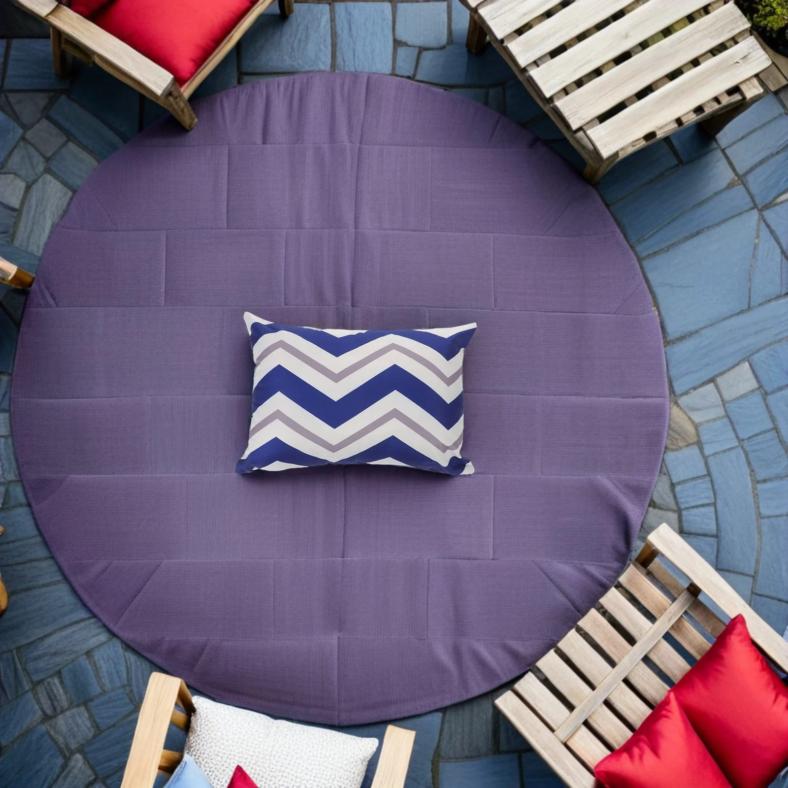 Water Resistant Lounge Chair Pillow 28x40cm High Resilience Filling for Pool Patio Hammock Recliner Adjustable Strap