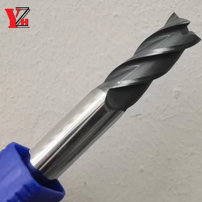 YZH OSG Coated HRC70/HRC75 Corner Radius End Mill Special For Stainless Steel High Hardness CNC 4R0.5/6R0.5/8R0.5/10R0.5