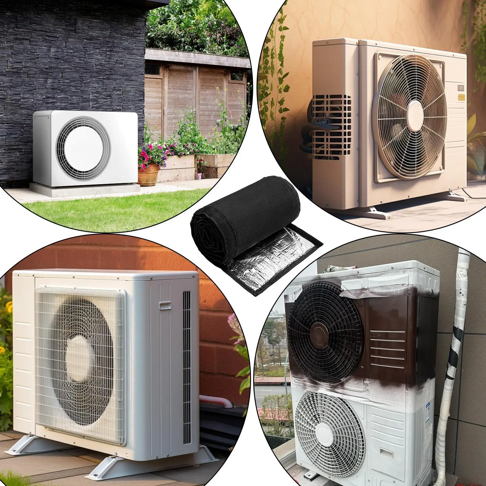 

Медная изоляционная пленка для труб переменного тока, изоляционная пленка для шланга кондиционера, универсальная вентиляционная крышка для шланга, аксессуары для выхлопной трубы