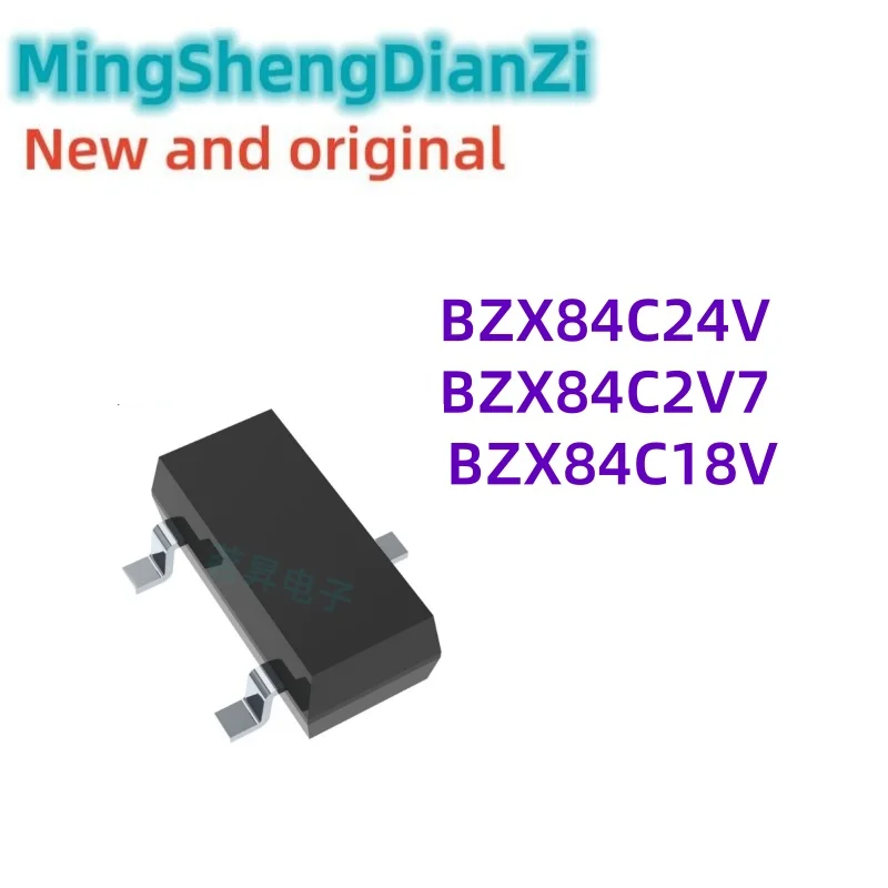 100PCS BZX84C24V BZX84C2V7 BZX84C18V SOT-23 Brand new original stock in stock