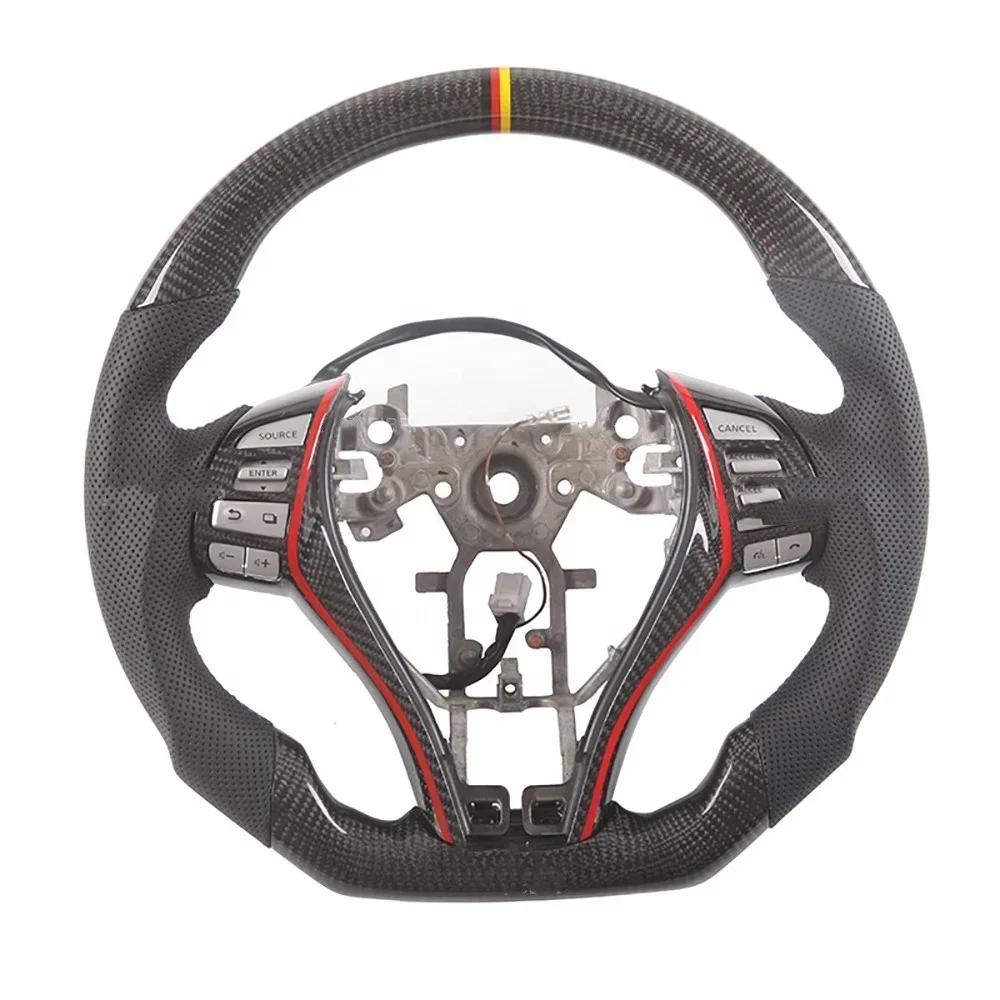 

A Race Display Carbon Fiber Steering Wheel for Nissan Leaf X-Trail Rogue Altima Teana Serena