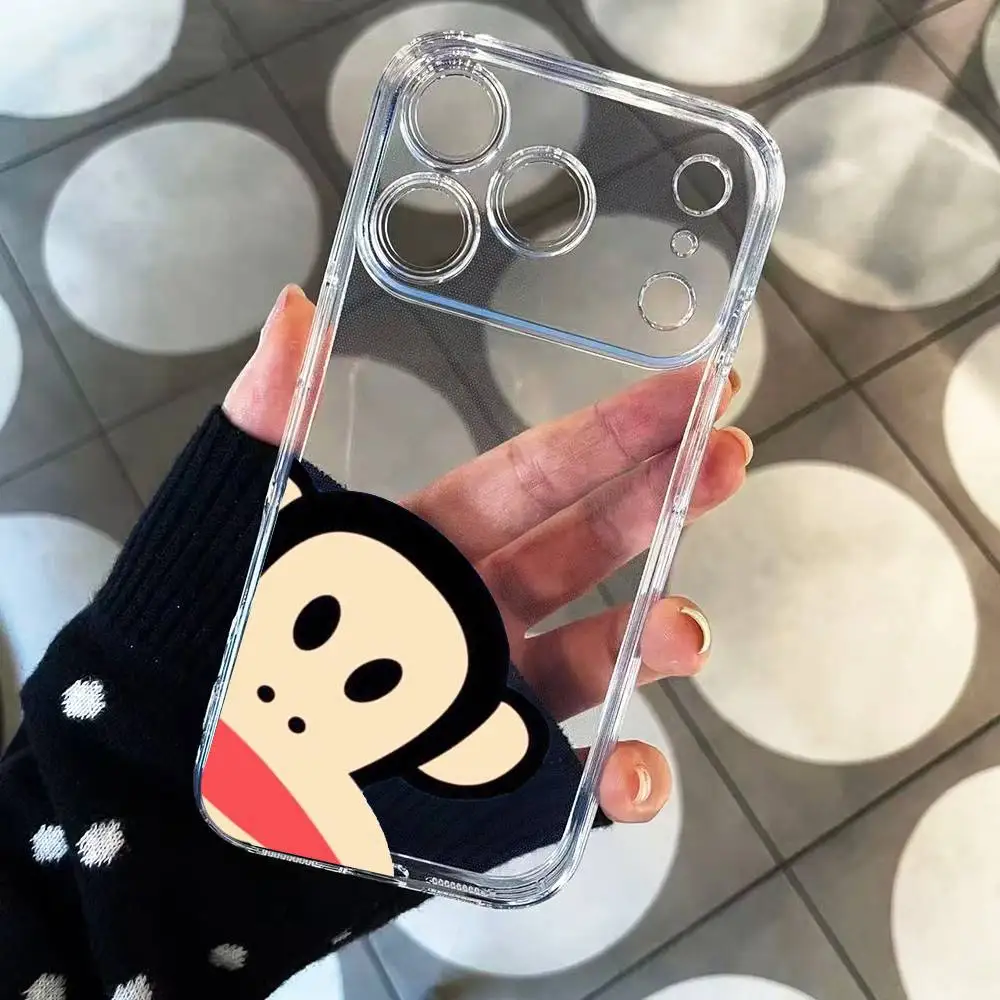 CUTE R-pauls-frank-s Modische Transparente Stoßfeste Handyhülle für iPhone 17,16,15,14,13,12,11 Plus,Pro Max AS – Detail 2