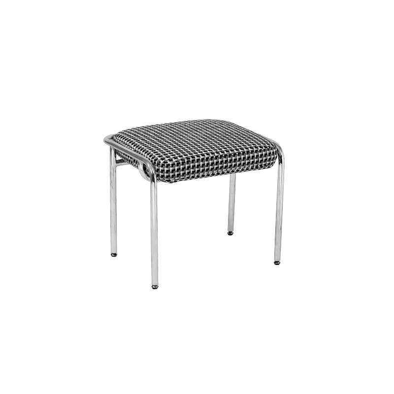 Wrought iron soft bag shoe changing stool restaurant stainless steel simple dining stool