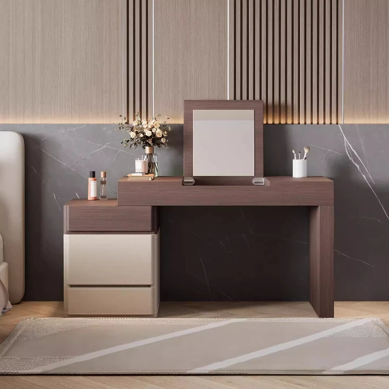 

Women Bedroom Dressing Table Girl Beauty Cosmetics Luxury Living Room Mobile Vanity Table Storage Vestidores Chinese Furniture