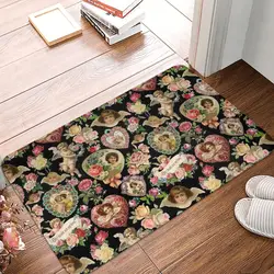 Victorian Baroque Valentine Bathroom Non-Slip Carpet Victorian Angel Bedroom Mat Welcome Doormat Home Decor Rug