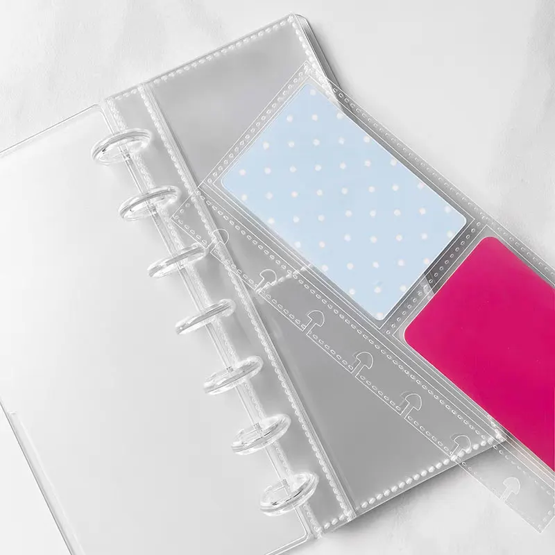 3-inch 20pages Loose-Leaf Binder Star Album Small Card Mushroom Hole Page Storage Notebook Planner Ring Binder Binding Supplies