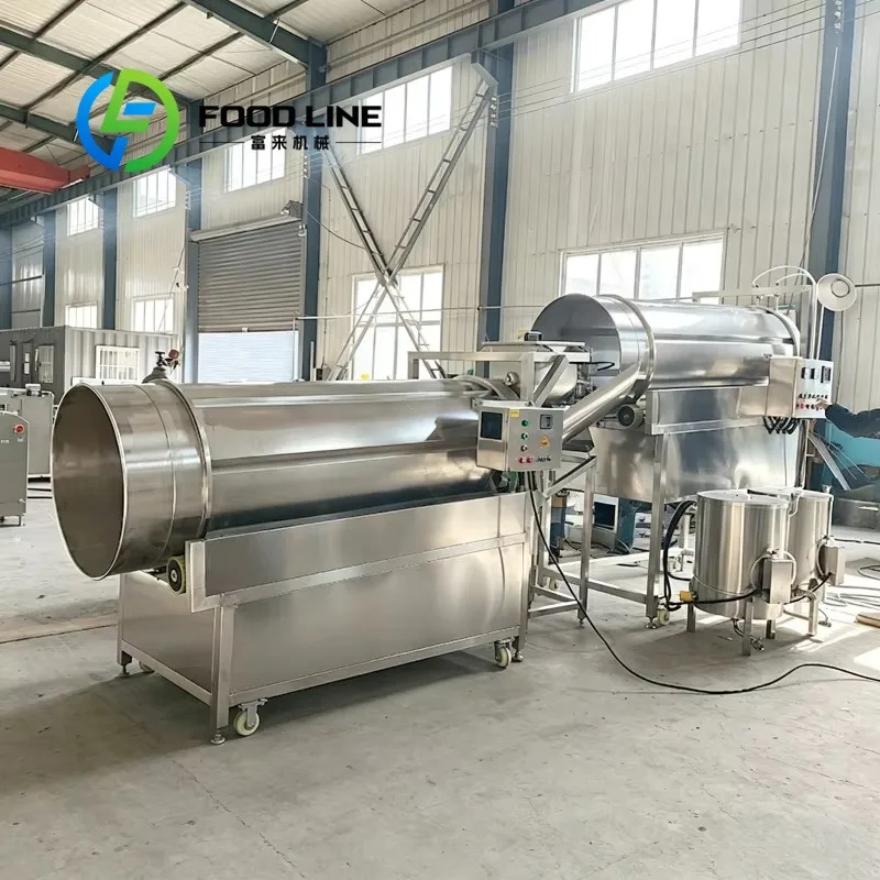 Customized Rotary Seasoning Drum Machine Customizable Drum Length Matches Small Workshop And Large Automated Production Demands