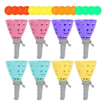 Throw and Catch Scoop Balls Outdoor Sports Game Parent-child Interactive Pop Pass Catch Balls Party Favor Beach Toys for Children
