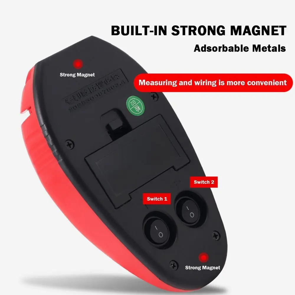 20M 90 °   เครื่องวัดระดับเลเซอร์ LD แสงเลเซอร์ความแม่นยำสูง เครื่องมือวัดมุมฉาก แสงอินฟราเรด เครื่องวัดระดับเลเซอร์ขนาดเล็ก เครื่องมือวัด