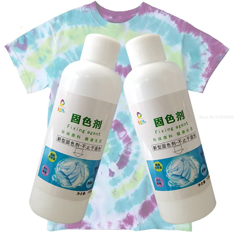 100ml Alcohol Free Color Fixative Color Fixative Anti Fading Cross Color Dyeing Textile Cotton Linen Jeans Fabric Clothing Dye