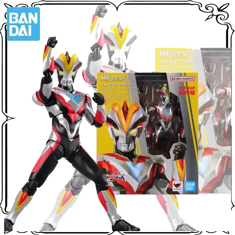 

Ultraman ORIGINAL Victory New Generation Star Bandai Original SHF Anime Action Figures Toys for Kids Gifts Multiple Gestures