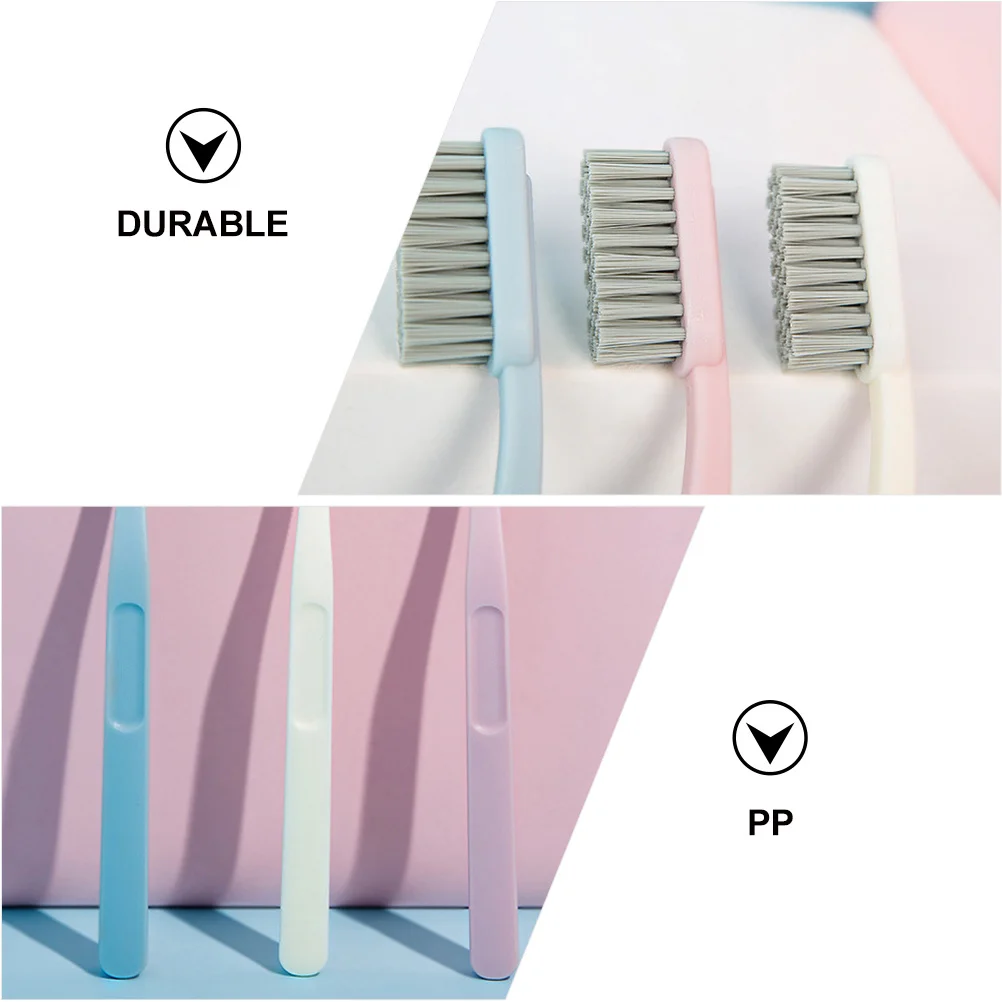 

6pcs Bamboo Charcoal Toothbrushes Portable Travel Adult Tooth Care Tools Household Cleaning Teeth Tongue al Hygiene PP