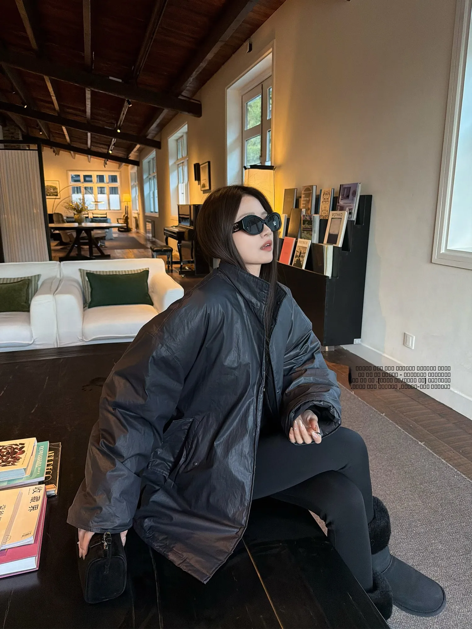 

Superniniyy Special Coating Proc Loose Large Cotton Jaet Women's Workwear Sle Cool Feeling Haers Faion Outerwear