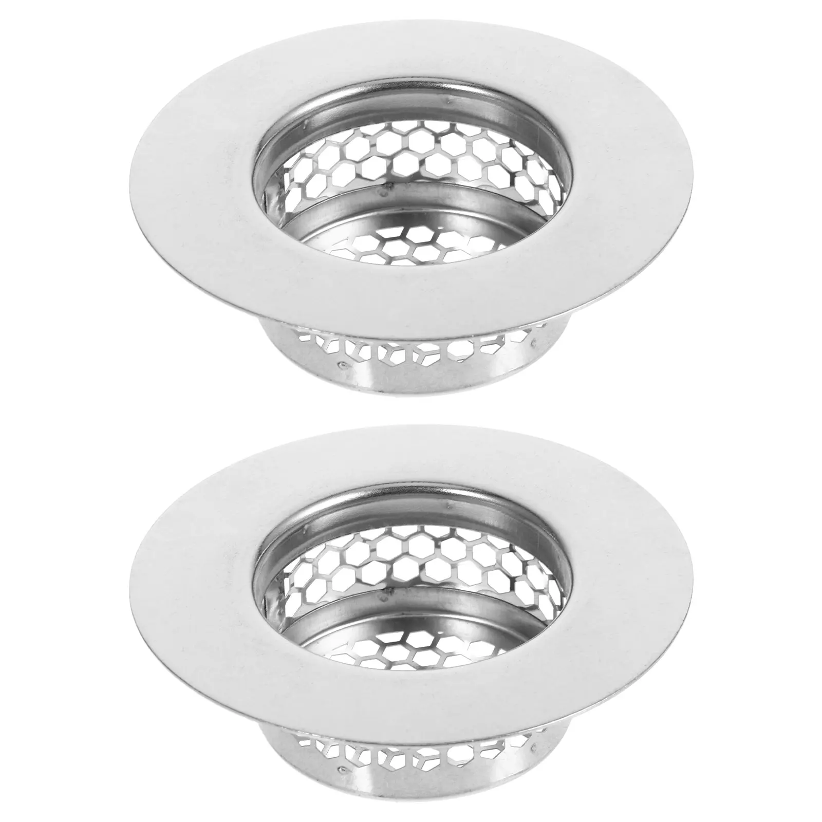 

2 шт., сливной уловитель волос из нержавеющей стали, сито для кухонной раковины, пробка для волос для ванны, душа, сливной фильтр, сито для ванны