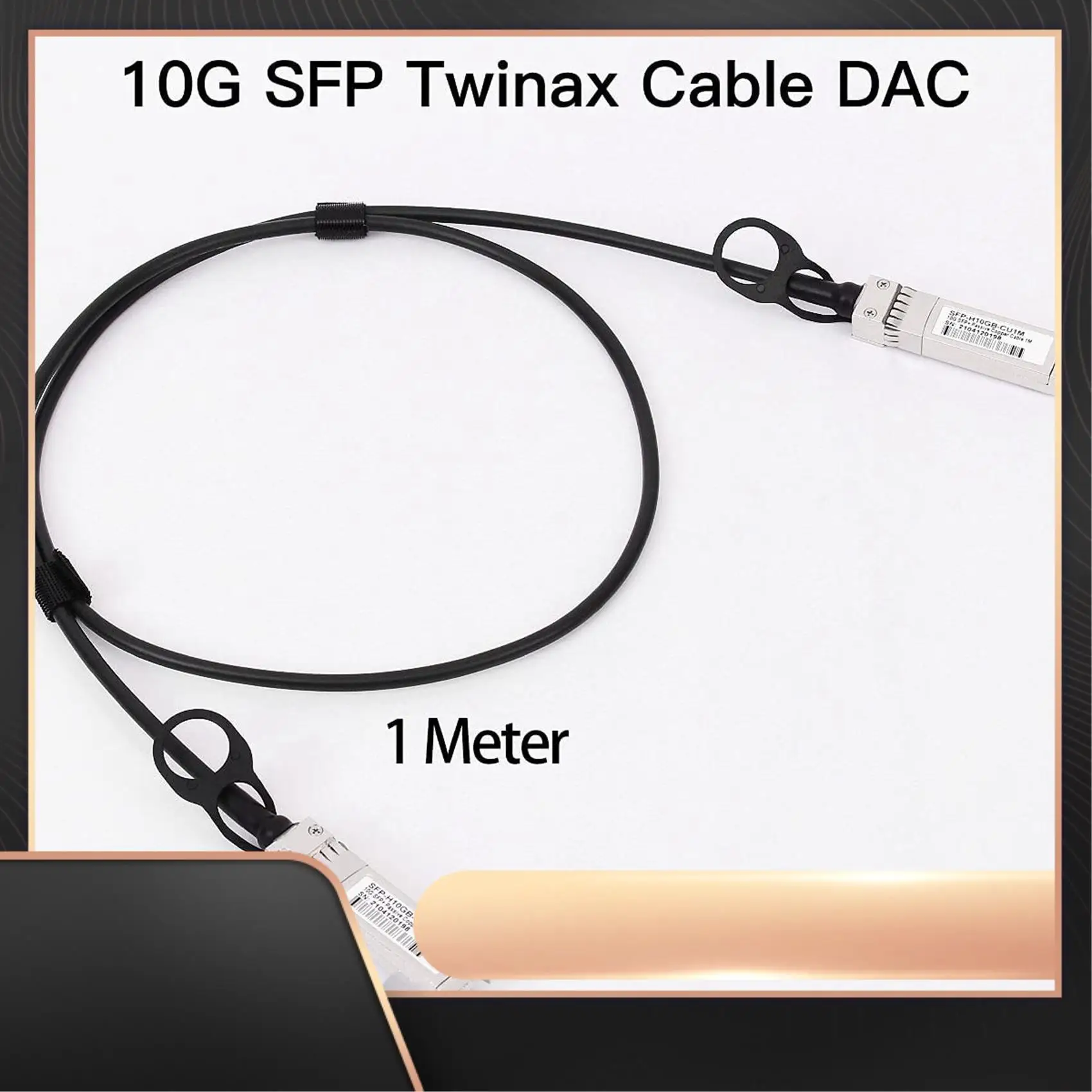 

Кабель Twinax 10G SFP+, медь для прямого подключения (DAC), пассивный кабель 10GBASE SFP для SFP-H10GB-CU1M, Ubiquiti, D-Link
