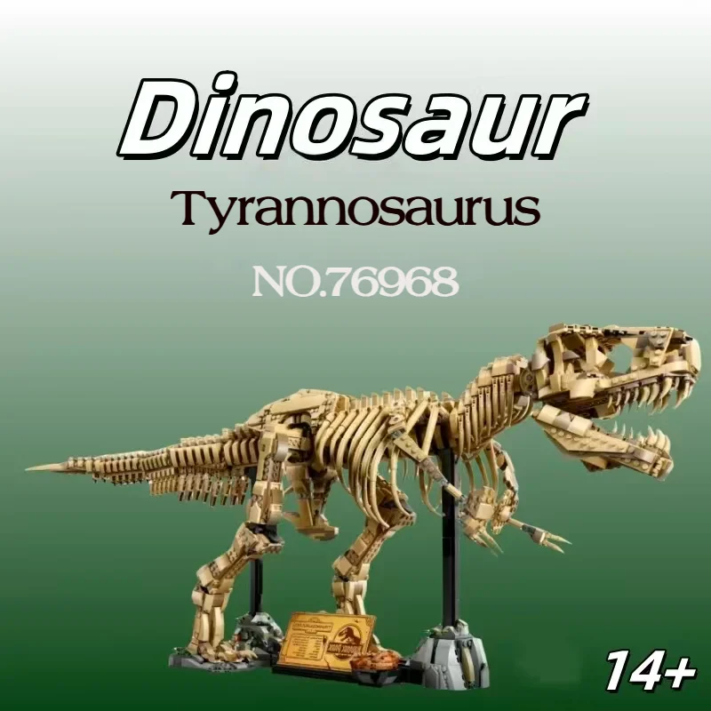 3145 Uds juguete caliente Jurassic Dinosaur Park serie fósiles de dinosaurios Tiranosaurio Rex 76968 modelo de bloques de construcción para Navidad Gifis