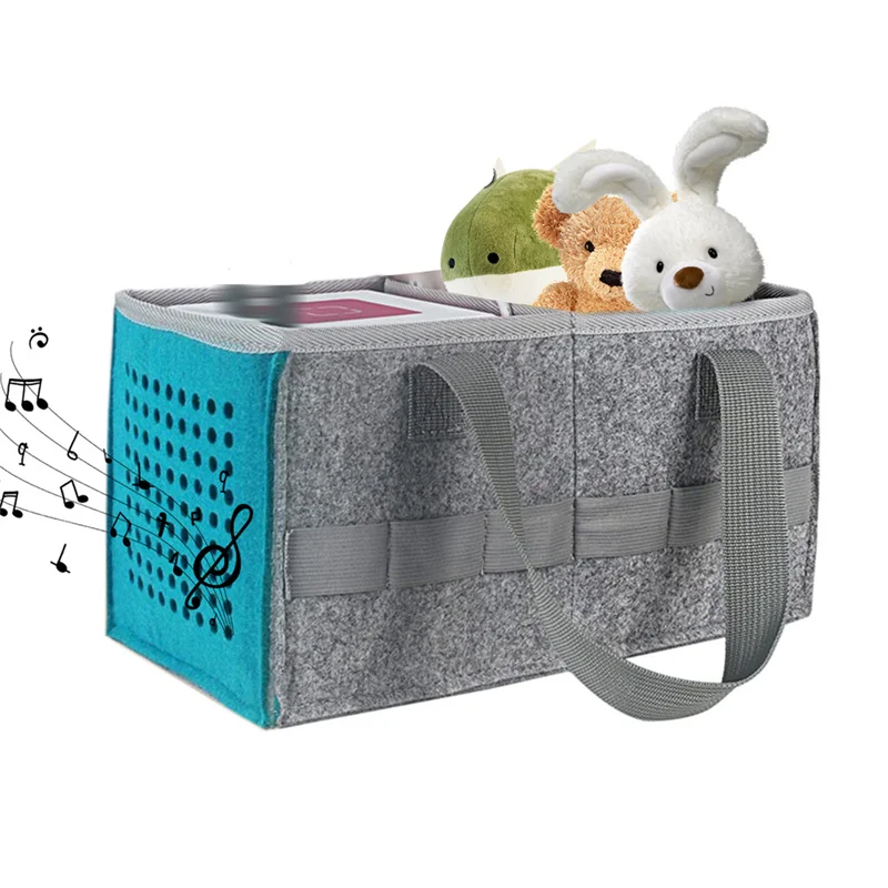 Case Compatible Storage Box for Kids Set Storage Basket Felt Cloth Storage Bag Extra Space Figures Portable Travel Storage Box