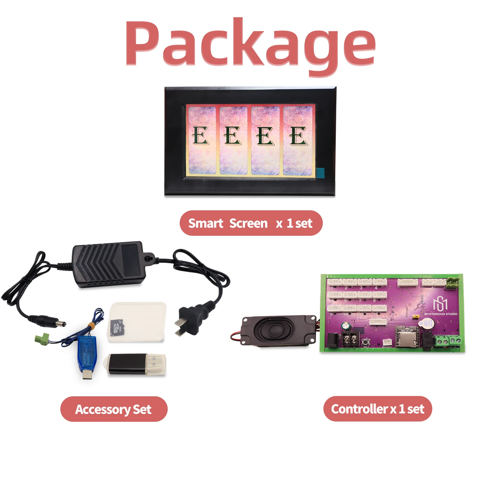 Misterioso estúdio sala secreta escape mecanismo de jogo adereços quebra-cabeça eletrônico excelente 1987 gy carta sistema tela inteligente