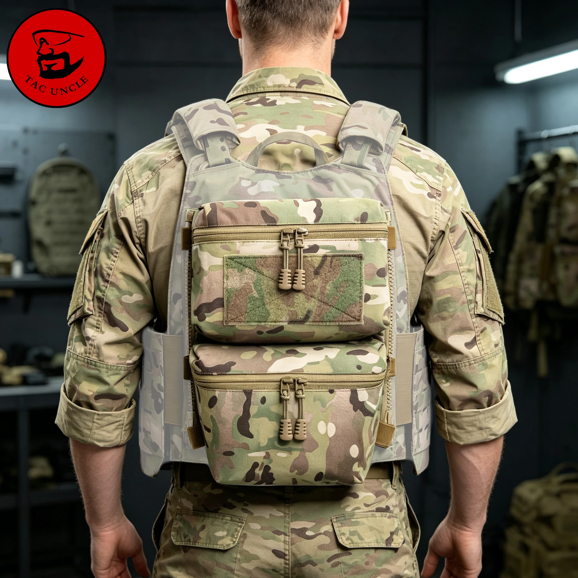 Tactical Tool Pouch Double Backpack Hook&loop Universal Pocket Airsoft Hunting Equipment Accessories Wargame Outdoor
