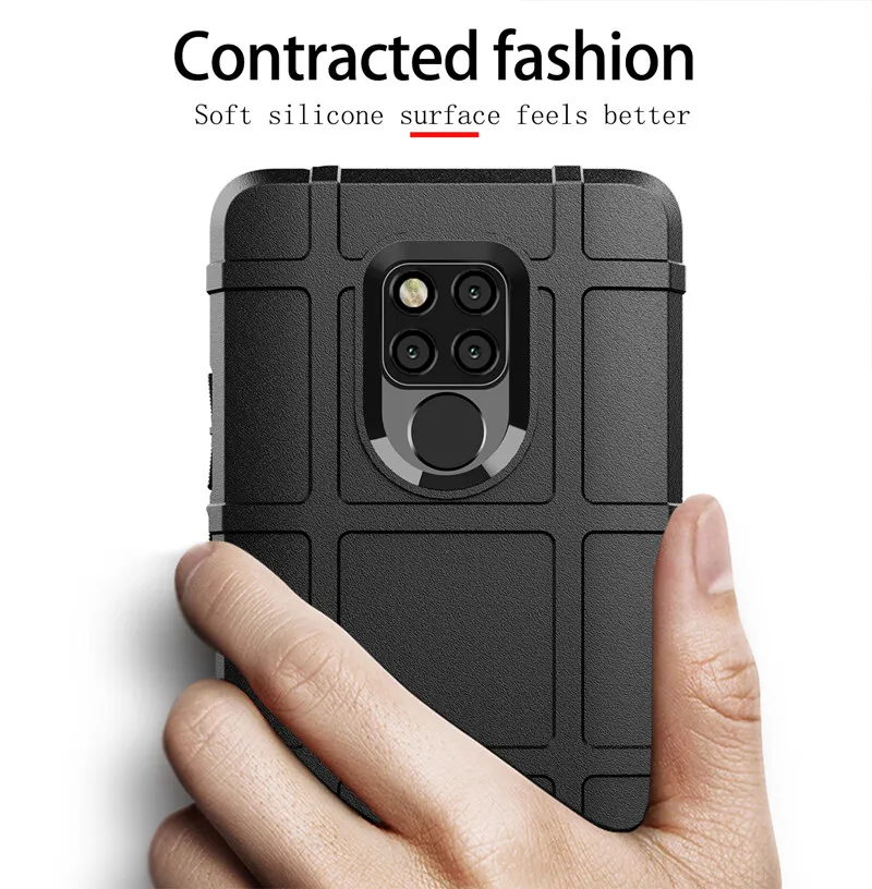 Armor Heavy Phone Case for Mate 20 X Shockproof Matte Rubber Cover for Huawei mate 20x 20 X Soft Silicone Shield Cases