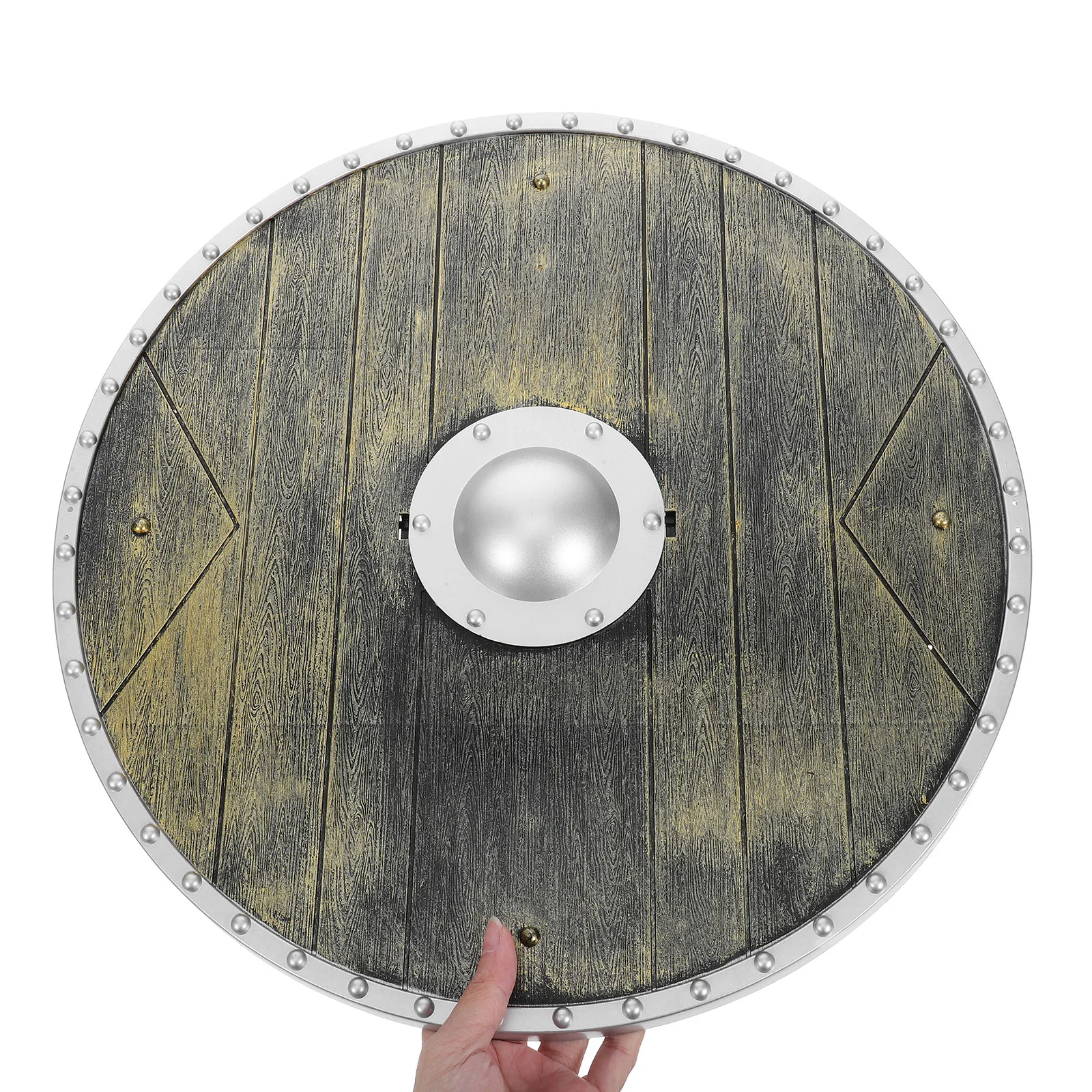 Bouclier jouet réaliste en plastique, 1 pièce, Style romain ancien, accessoire de Cosplay médiéval, décor de scène, accessoires de Costumes, bouclier Viking rond